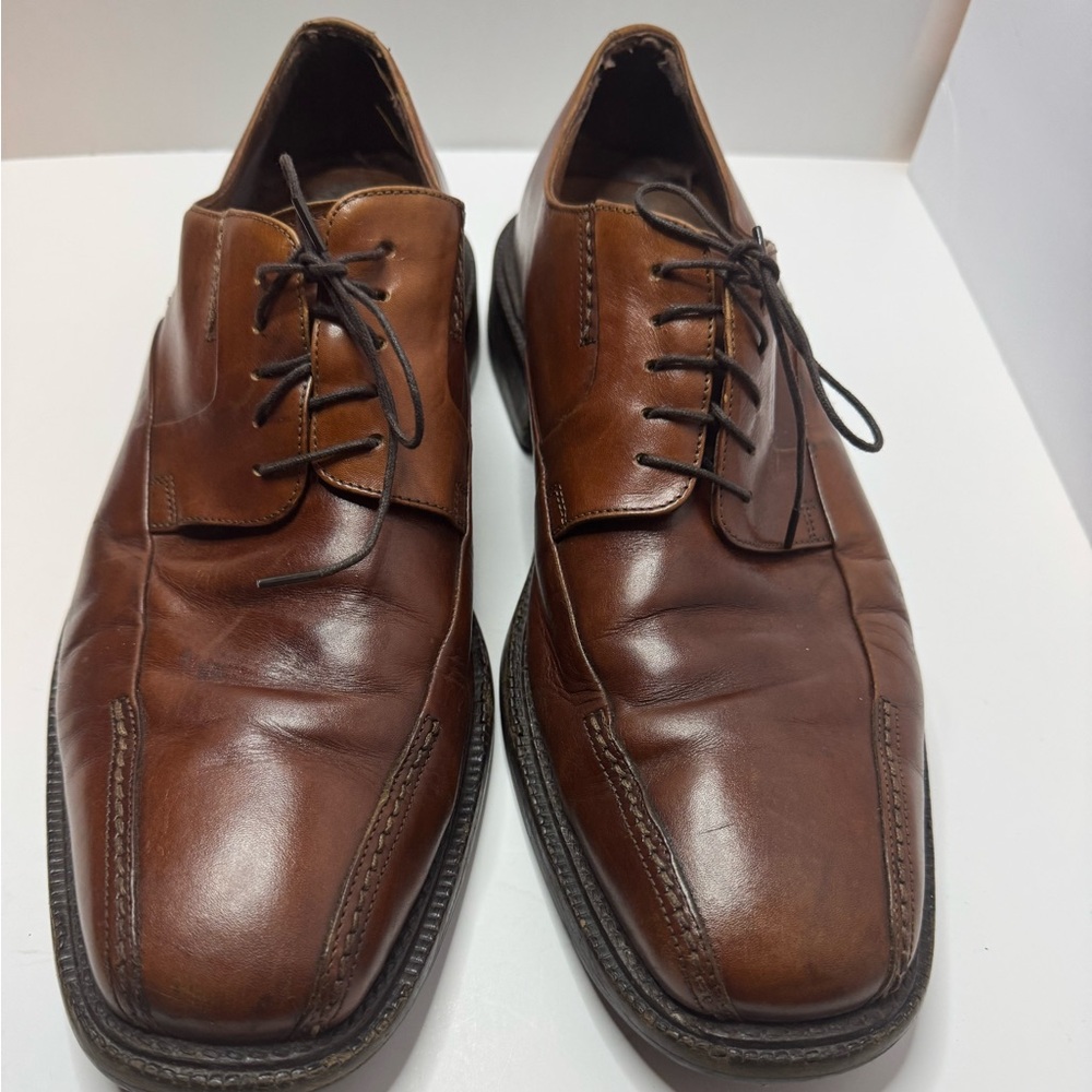 Johnston and Murphy Brown Leather Dress Shoes Size 11M
